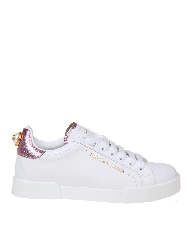 Dolce & Gabbana Sneakers From The Portofino Line In Nappa Leather