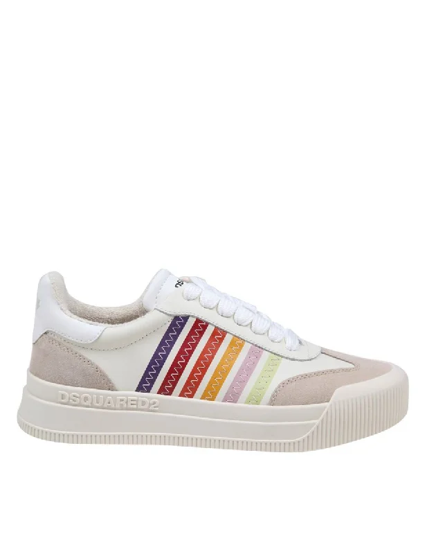 Dsquared2 Leather And Suede Sneakers