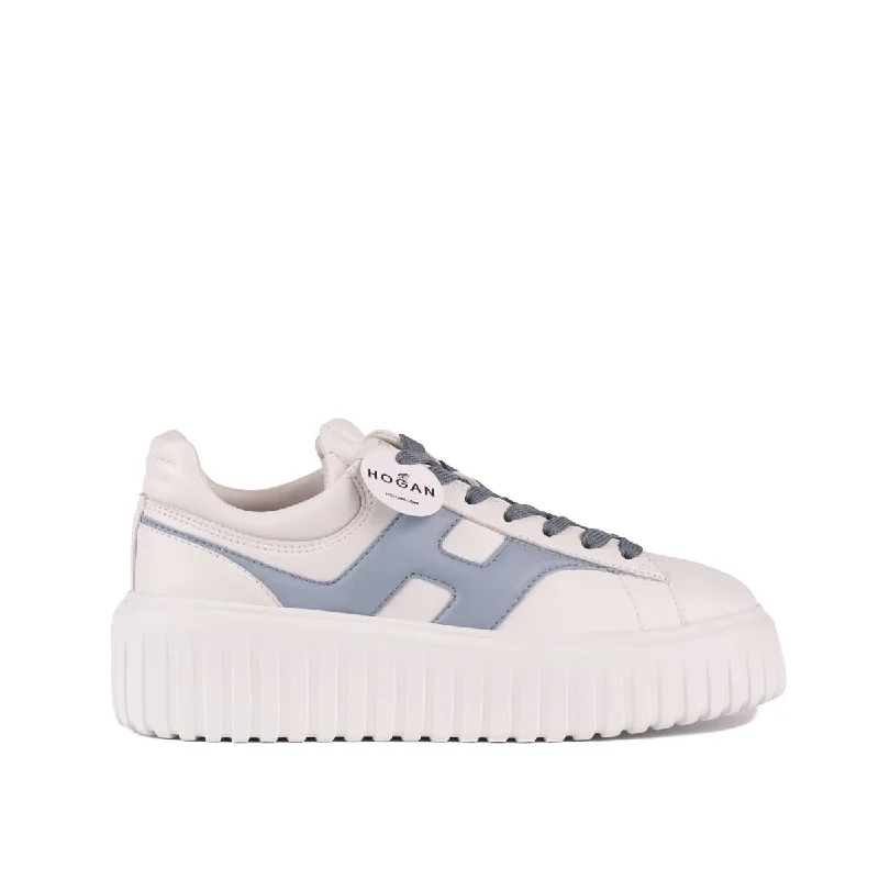 Hogan Sneakers H Stripes White Light Blue Detail