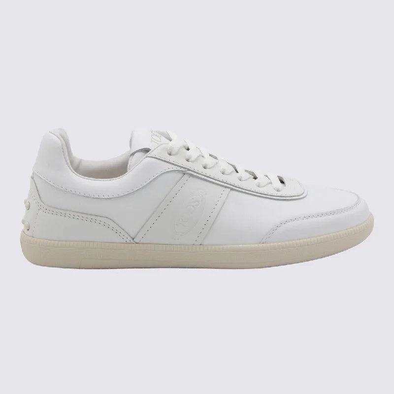 Tod'S White Leather Sneakers