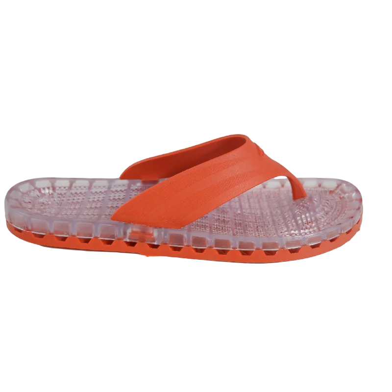 Ibiza - Clear Thong Sandal - Red