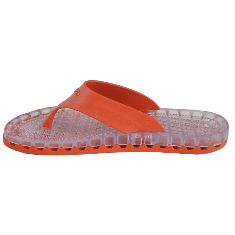 Ibiza - Clear Thong Sandal - Red