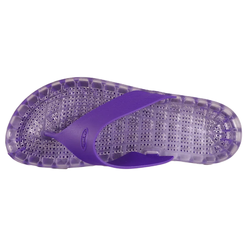 Ibiza - Clear Thong Sandal - Purple