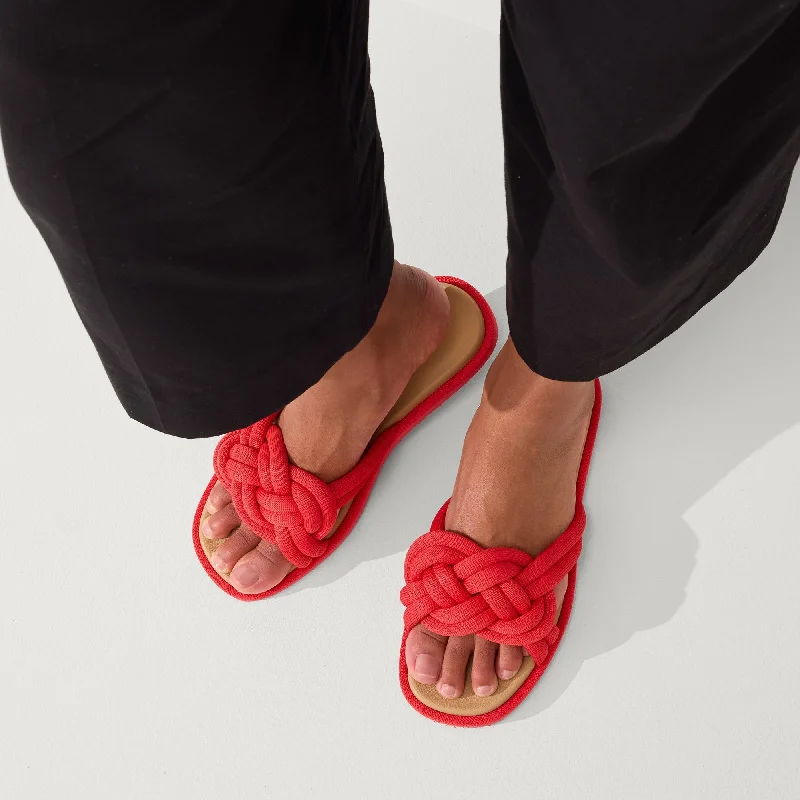 The Summer Sandal - Red Hot