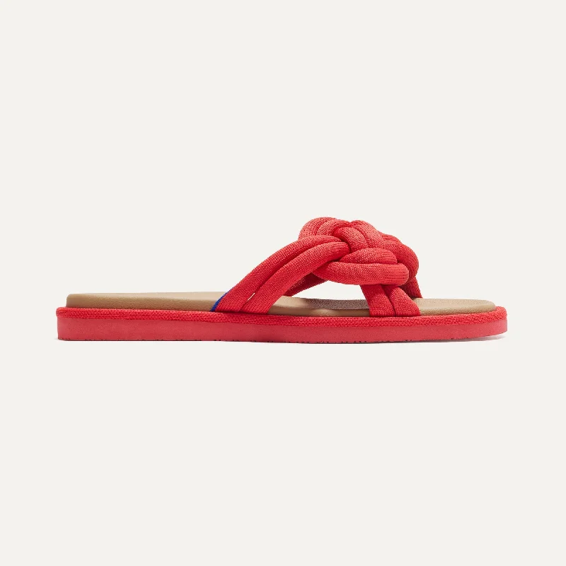 The Summer Sandal - Red Hot