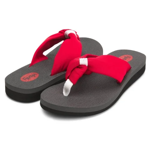 Womens Naomi Yoga Mat Knot Thong Flip Flop