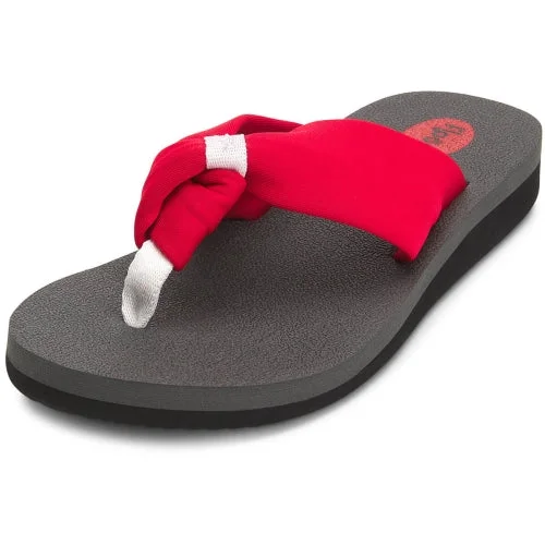 Womens Naomi Yoga Mat Knot Thong Flip Flop