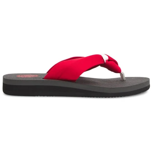 Womens Naomi Yoga Mat Knot Thong Flip Flop