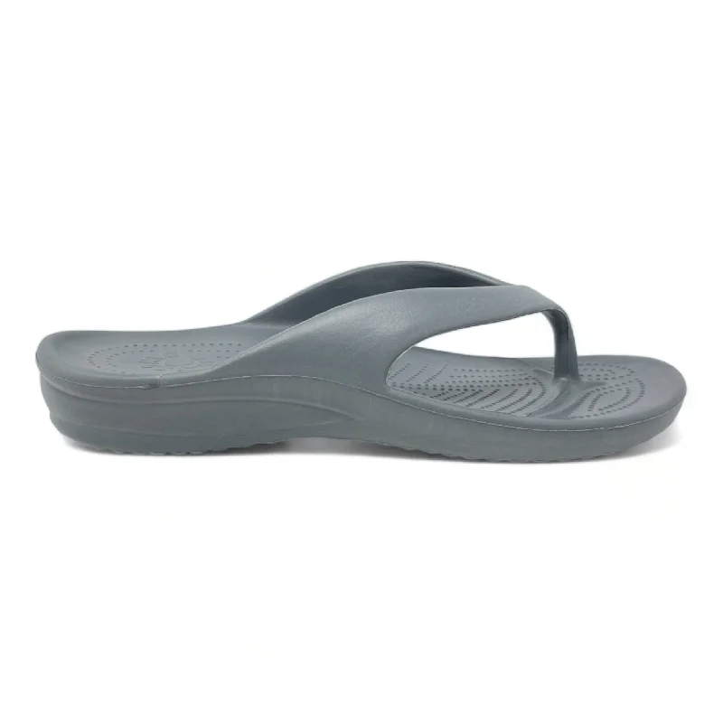 Women's Flip Flops - Flat Grey