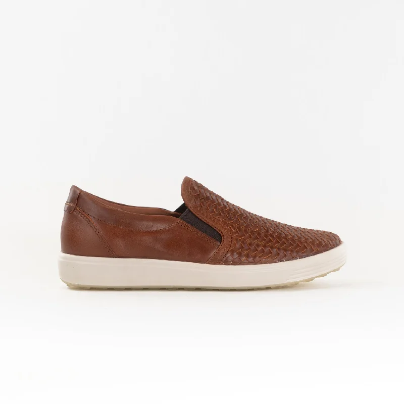 ECCO Soft 7 Woven Slip-on 2.0 (Women's) - Cognac