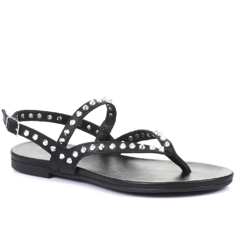 Alaia Leather Toe Post Sandals - ALAIA / 320 329