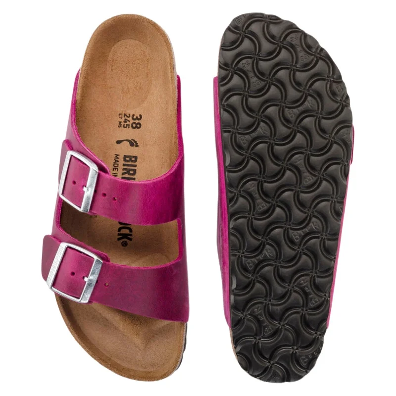 Birkenstock Women's Arizona Festival Fuchsia Oiled Leather