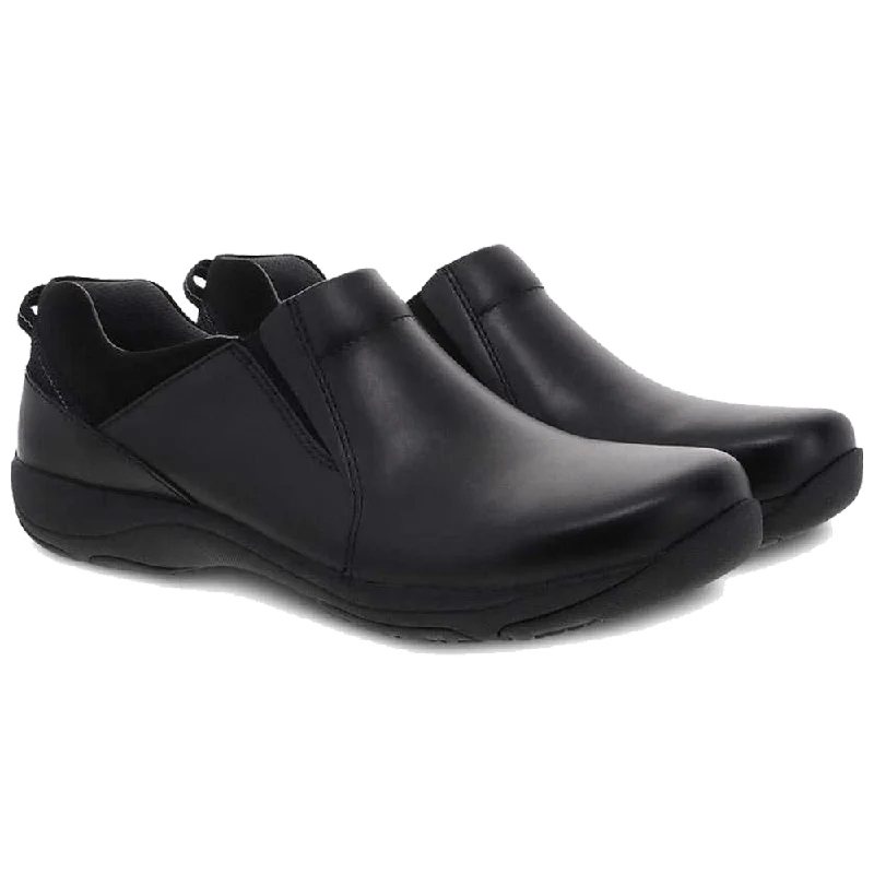 Dansko Women's Neci Black Leather Slip Resistant