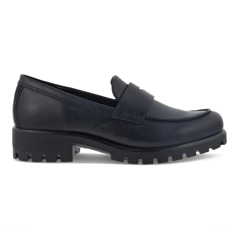 ECCO Women's Modtray Black Penny Loafer