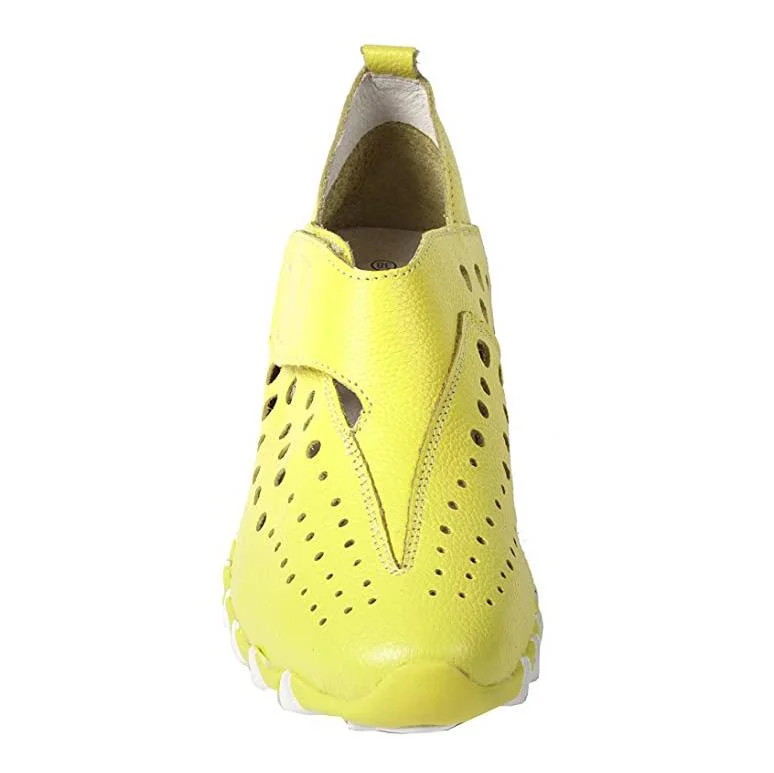 Litfoot Women's LF9010-3 Yellow Leather