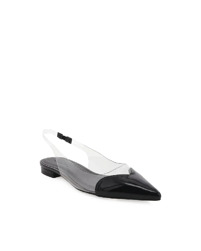 LORITA - BLACK PATENT-CLEAR