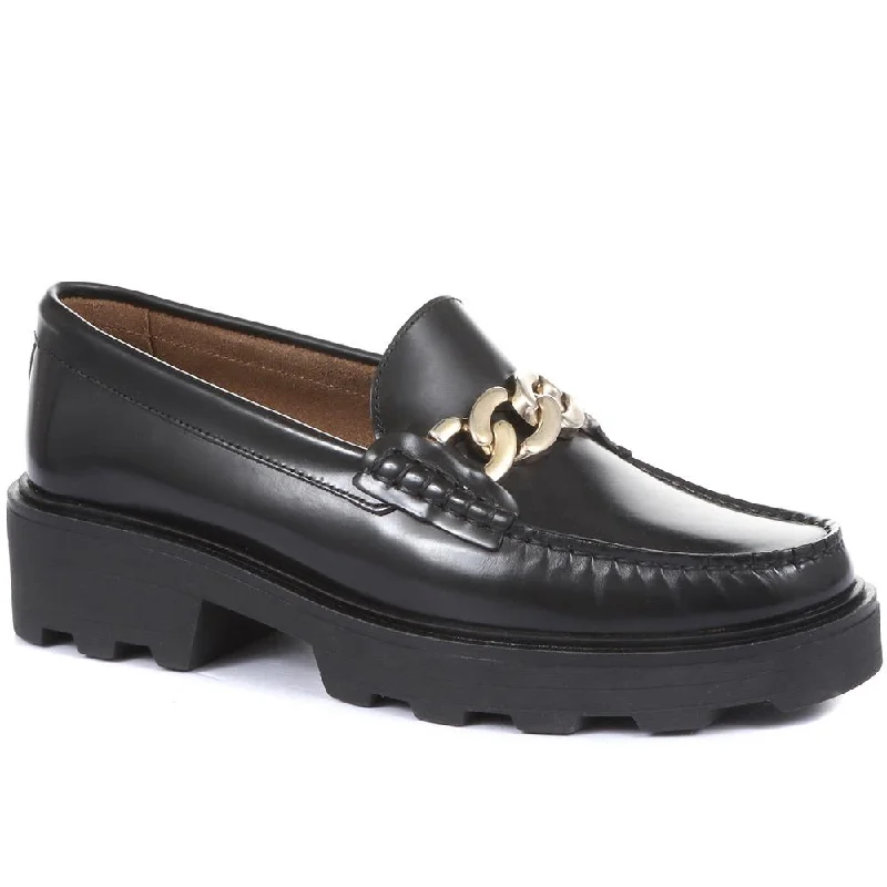 Macey Chunky Leather Loafers - MACEY / 320 370