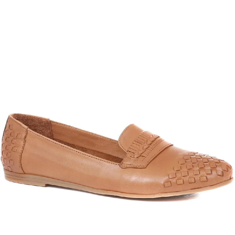 Mariah Woven Leather Loafers - MARIAH / 320 179