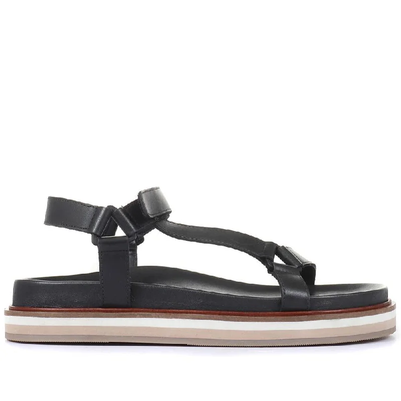 Mill Island Leather Flatform Sandals - MILLISLAND / 319 935