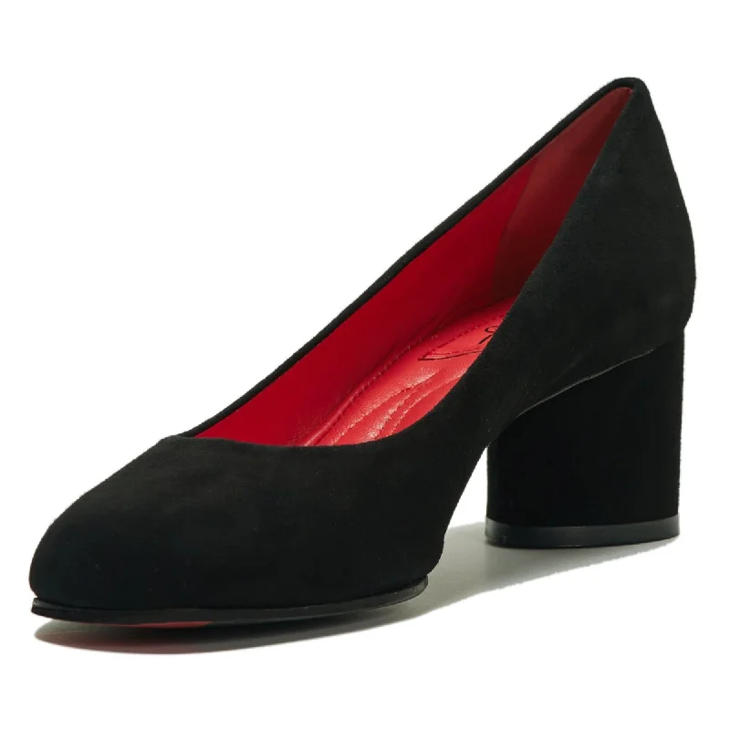 Pas De Rouge Women's Janineso Black Suede