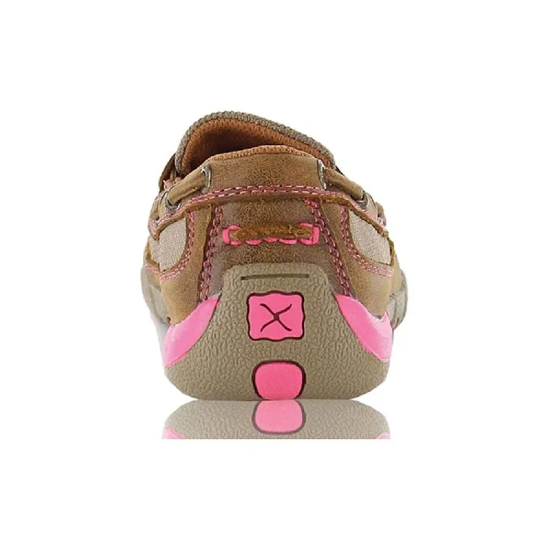 Twisted X Womens Pink Ribbon Slip On Moc