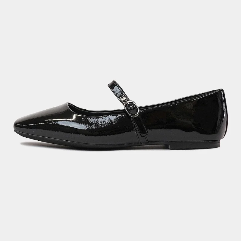 Tokena Black Patent Ballet Flats