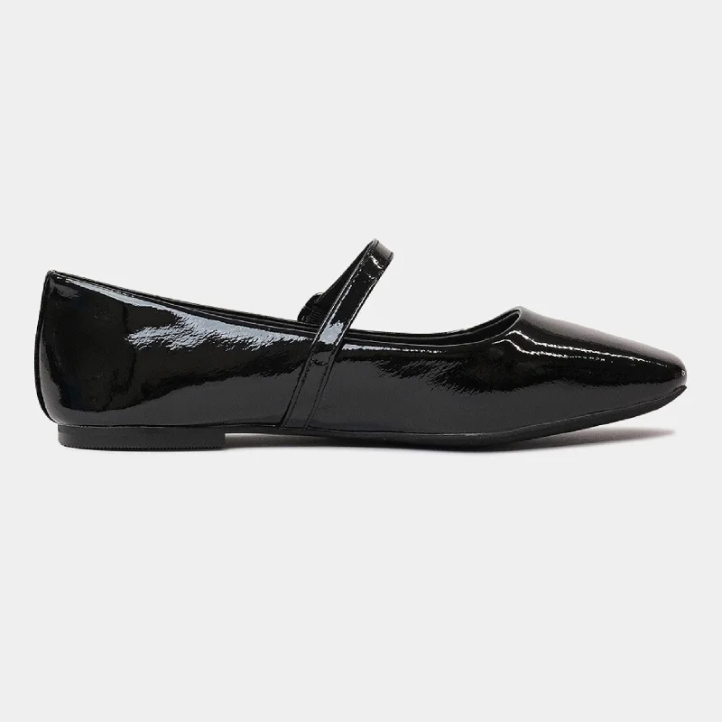 Tokena Black Patent Ballet Flats