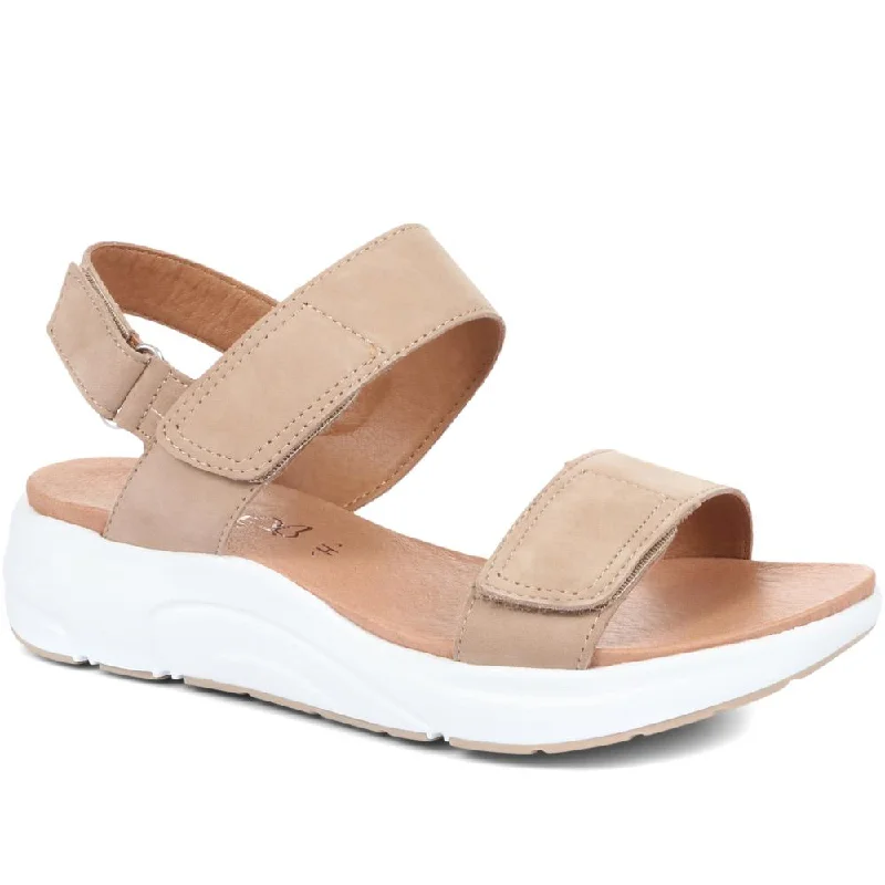 Touch Fastening Leather Sandals - CAPRI33509 / 320 988