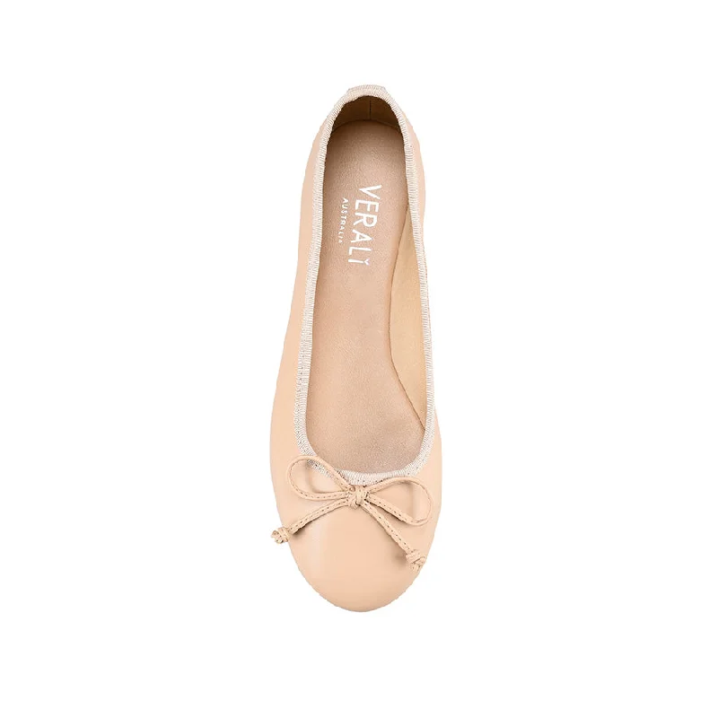 Ballerina Ballet Flats - Nude Smooth