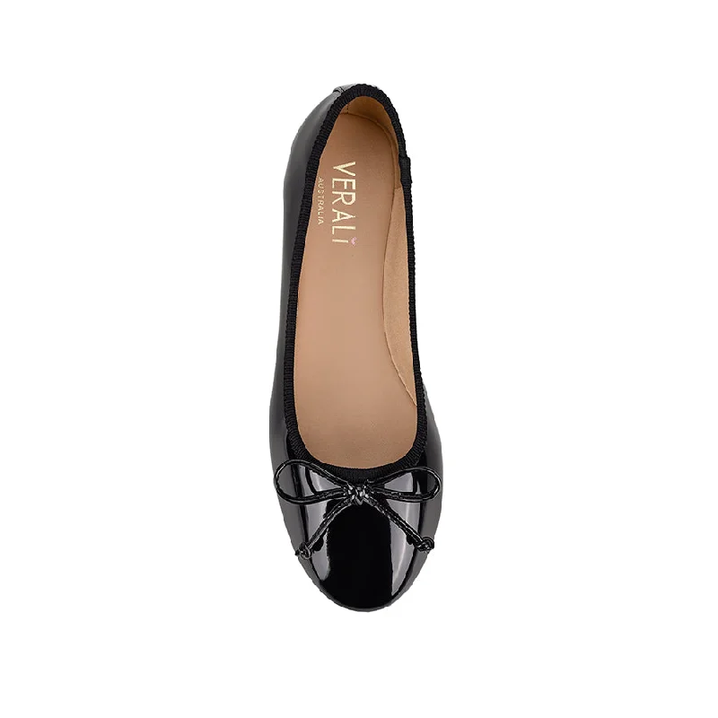 Ballerina Ballet Flats - Black Patent