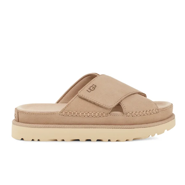 UGG Women's Goldenstar Cross Slide Driftwood