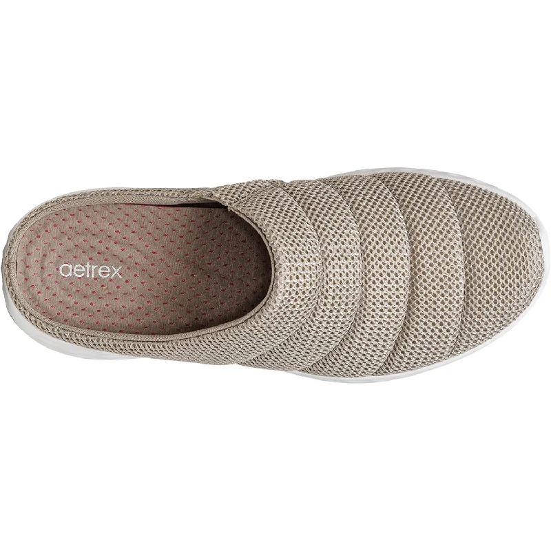 Women's Aetrex Harley Taupe Mesh