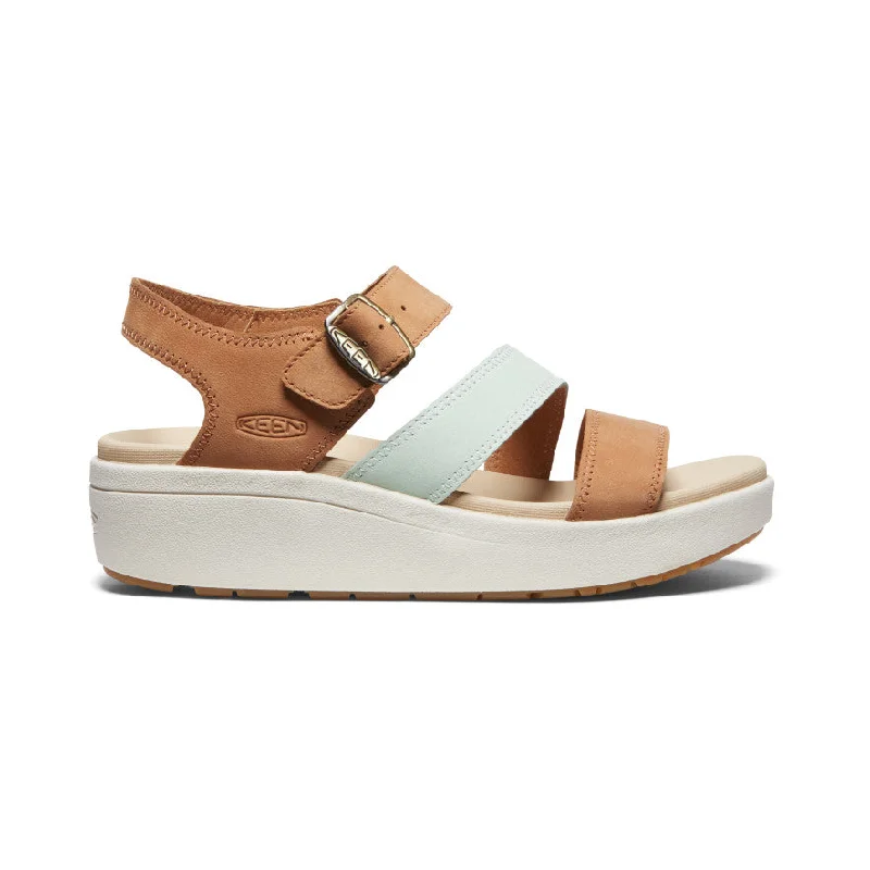 Women's Ellecity Backstrap  |  Natural Leather/Clearly Aqua