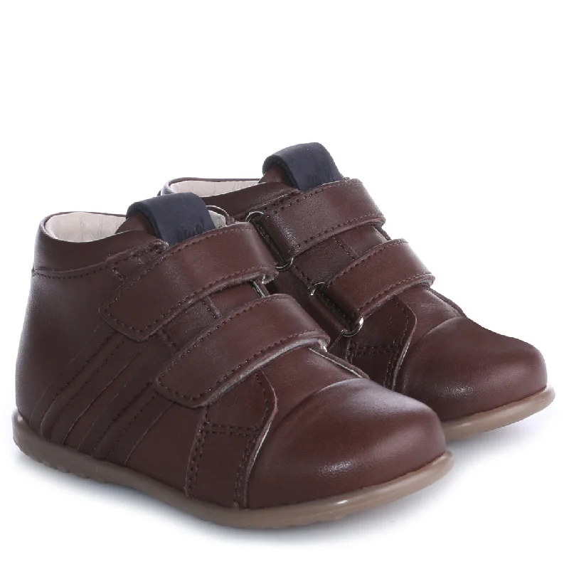 (1084-13) Emel first shoes dark brown