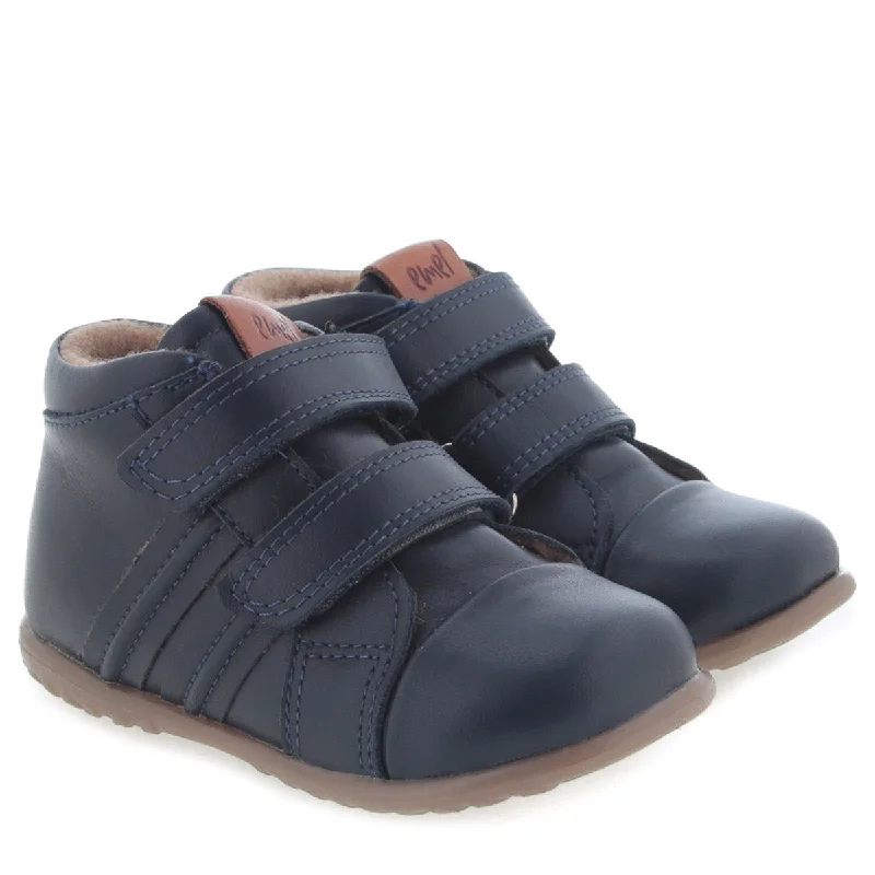 (1084-4) Emel first velcro shoes Blue