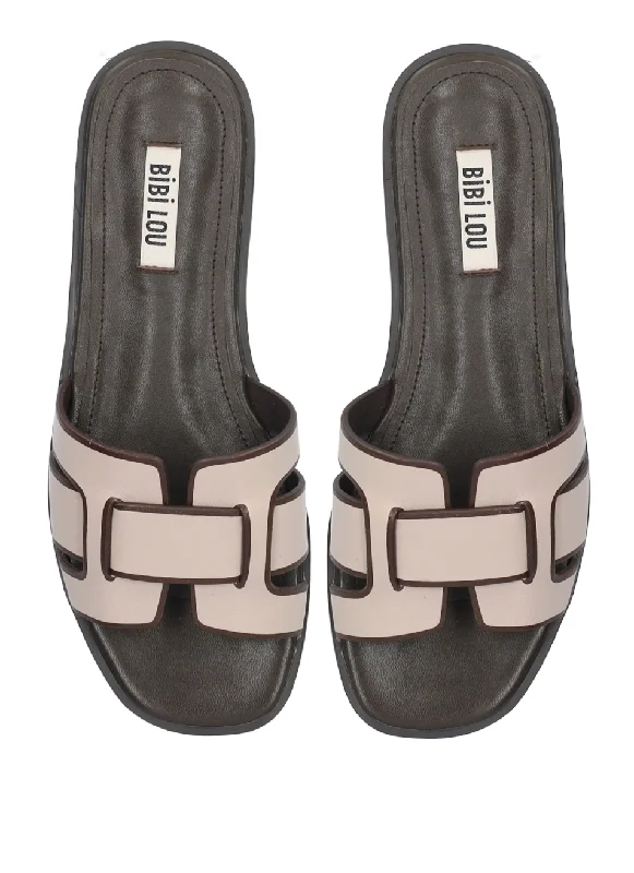 Bibi Lou Nude Leather H Sandal