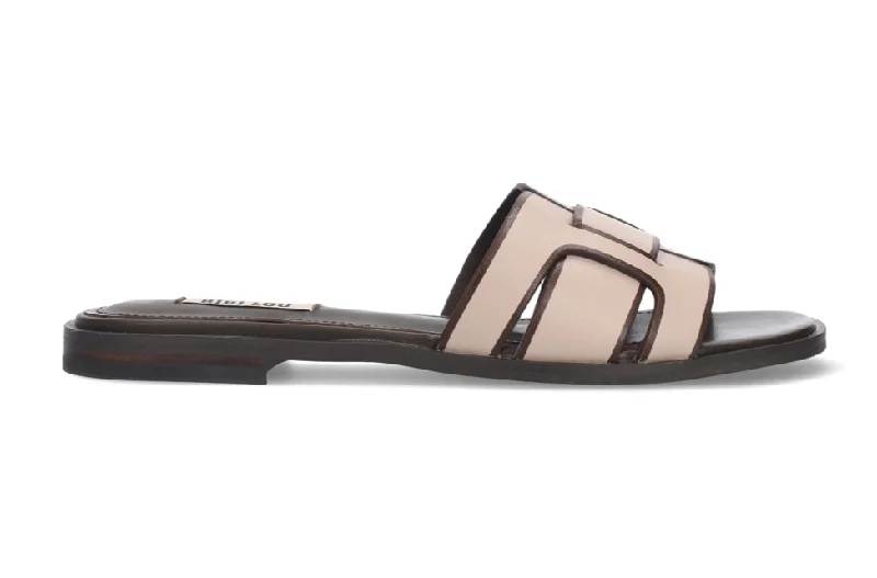 Bibi Lou Nude Leather H Sandal