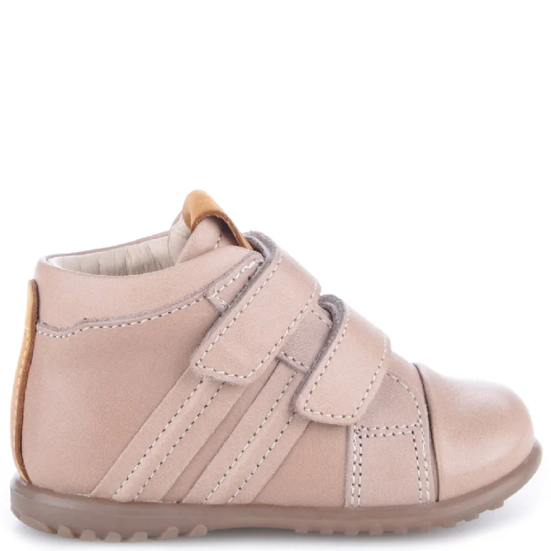 (1084-16) Emel first velcro shoes Beige