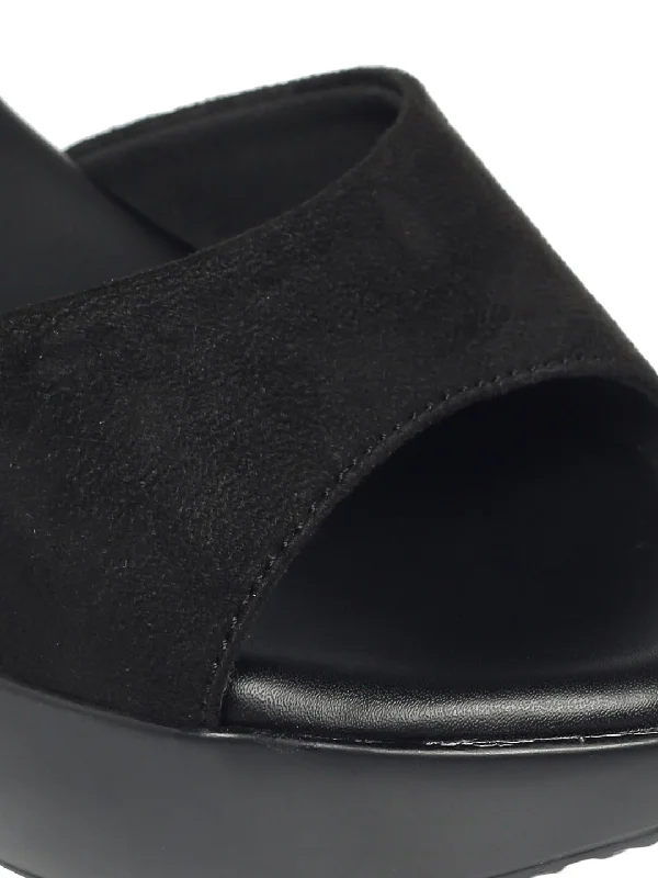 Dhriti Black Block Heels