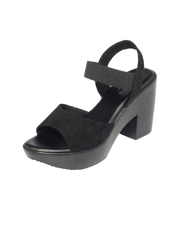 Dhriti Black Block Heels