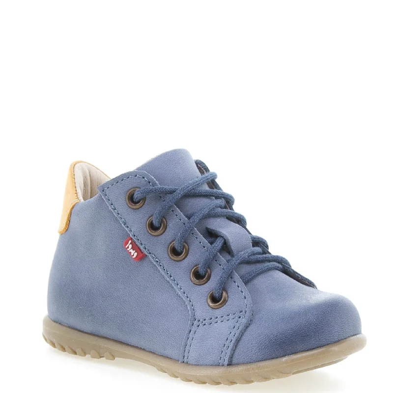 (1101-18) Emel blue Lace Up First Shoes