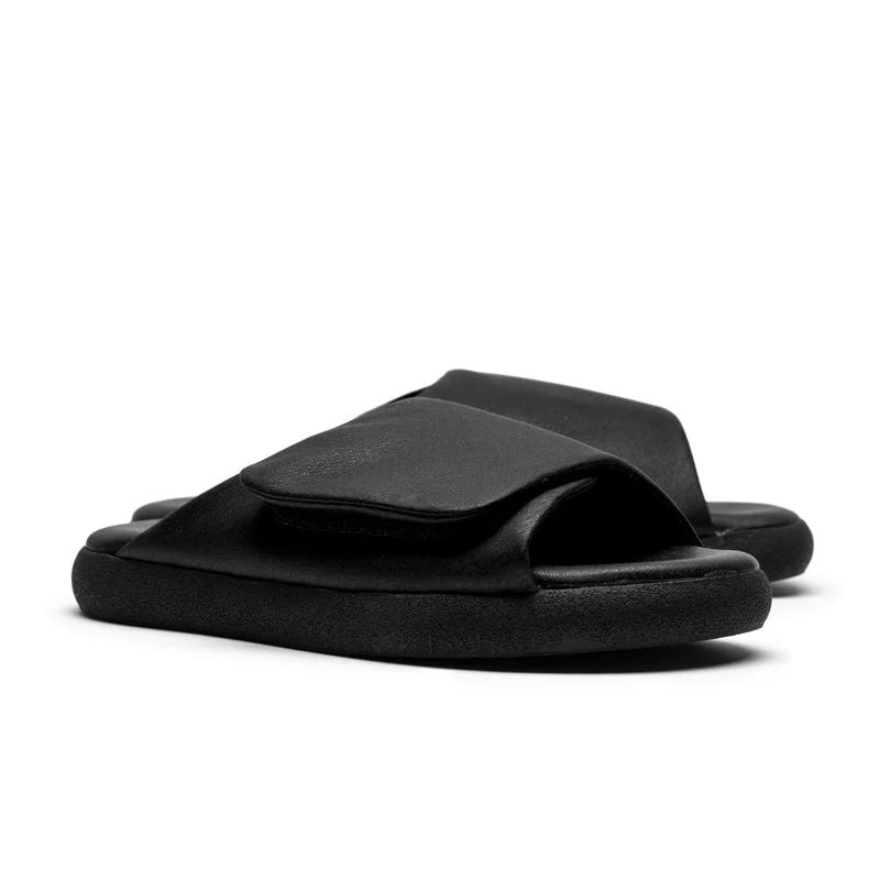 HOLLER Smoke | Leather Slide