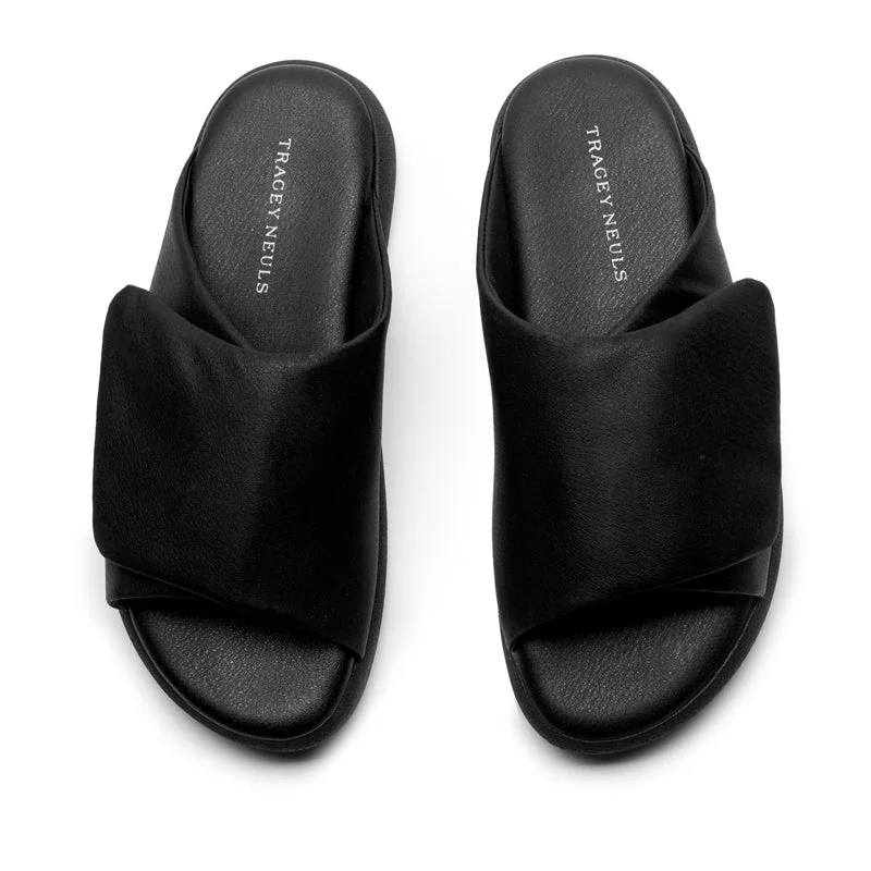 HOLLER Smoke | Leather Slide