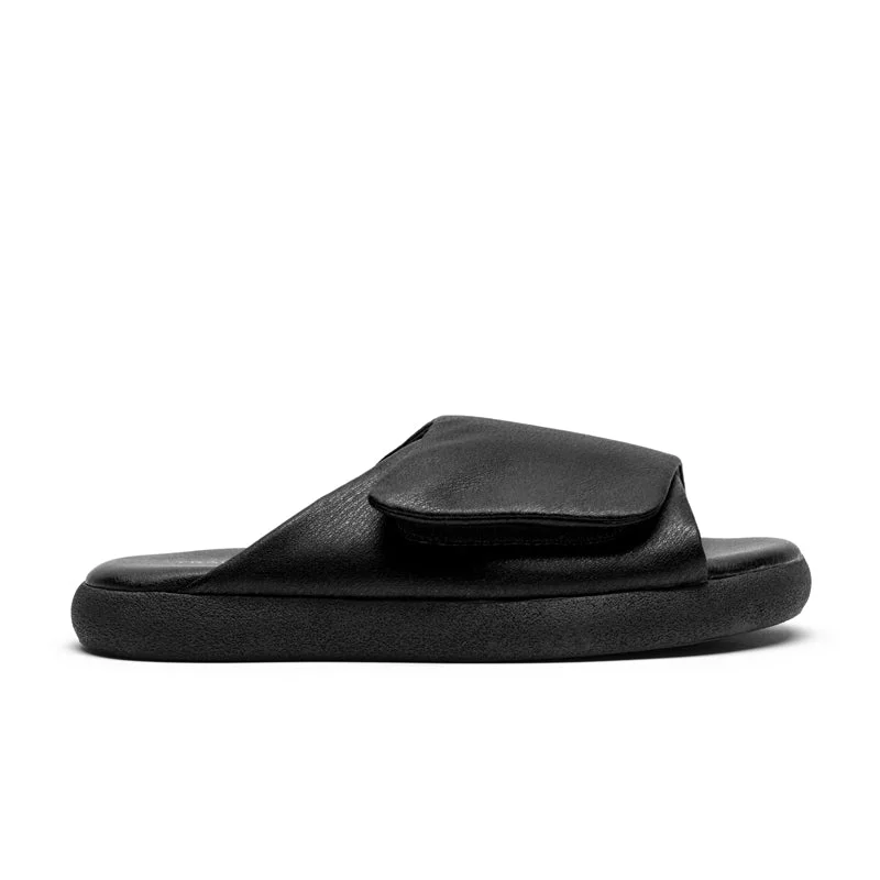 HOLLER Smoke | Leather Slide