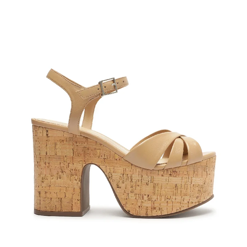 Keefa Cutout Nappa Leather Sandal