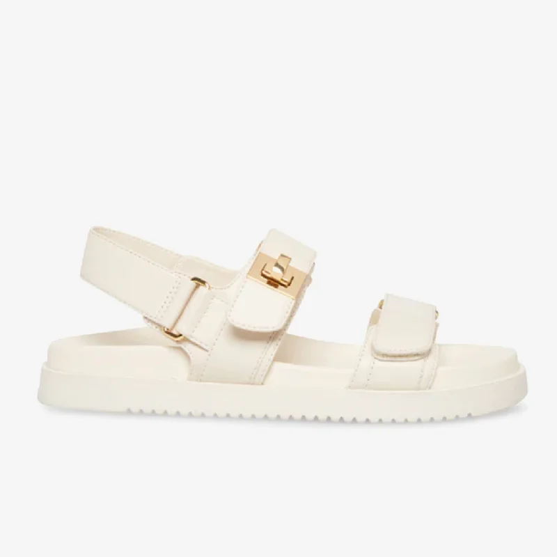 Steve Madden Mona Natural Leather Sandal (Bone)