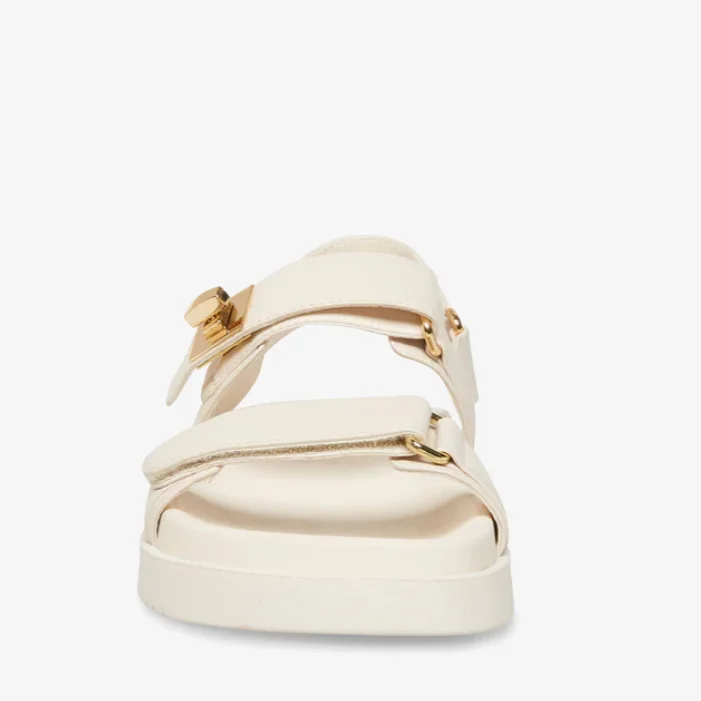 Steve Madden Mona Natural Leather Sandal (Bone)