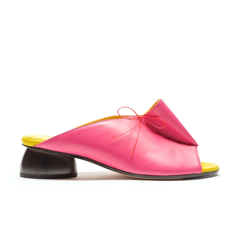 PHOEBE Peony | Leather Mule