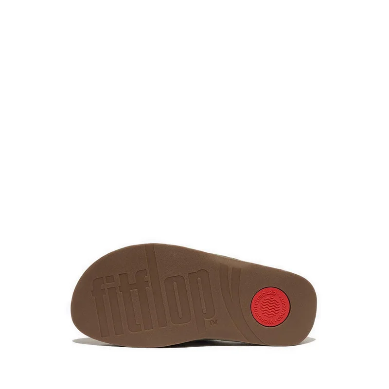 Surfer Mens Tumbled-Leather Cross Slides