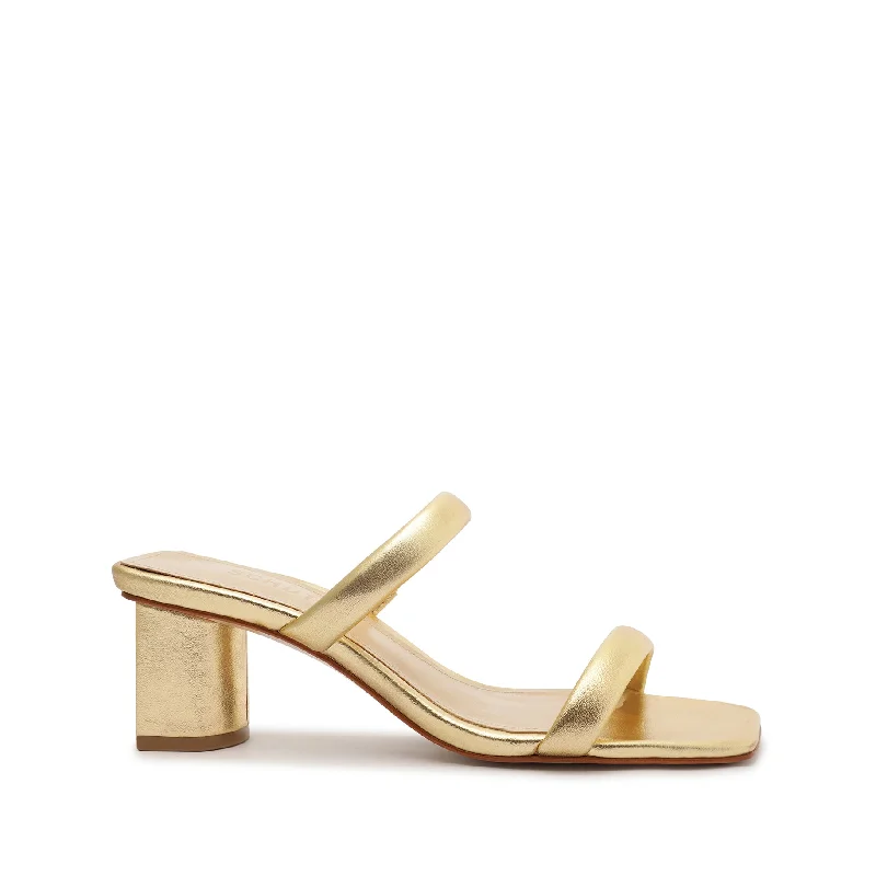 Ully Lo Metallic Leather Sandal